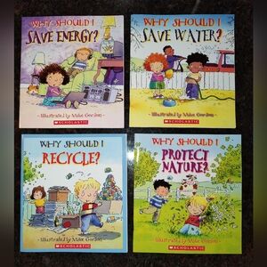 NEW Scholastic Kids Environmental Book Set - Conserving, Protecting, Recycling